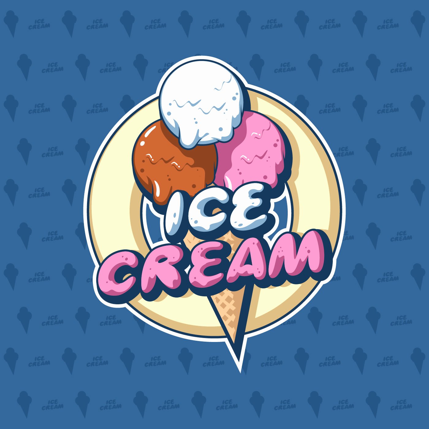 Ice Cream Shop Logo Best Of Ice Cream Cone Shop Logo Vector Download Free Vector Art