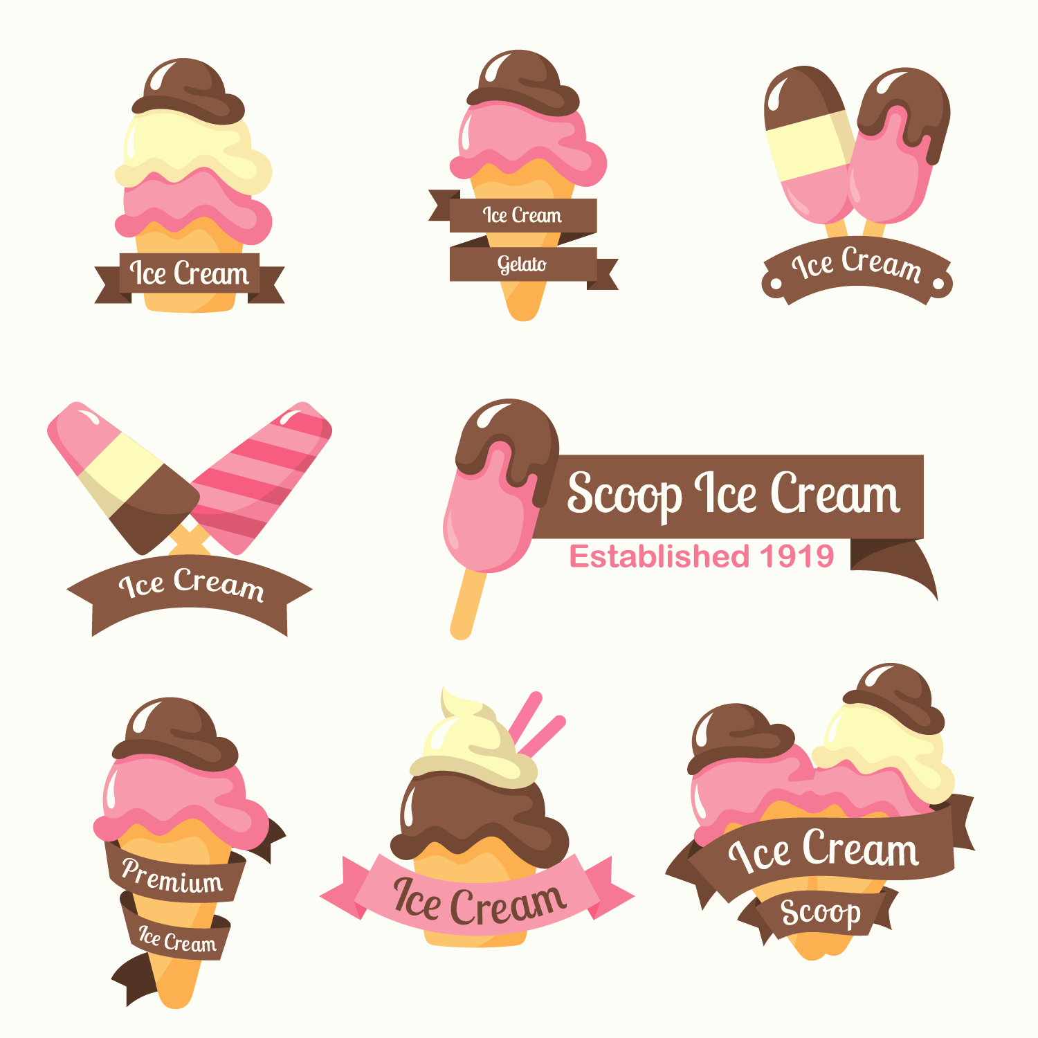 Ice Cream Shop Logo Unique Ice Cream Shop Logo Download Free Vectors Clipart