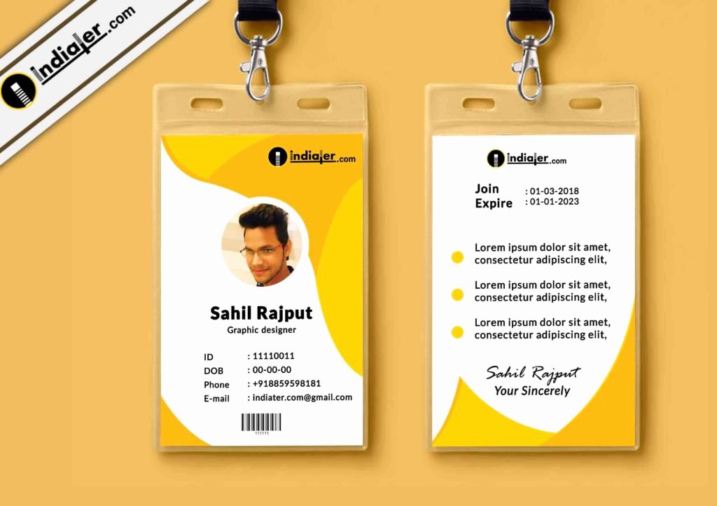 Identity Card Template Inspirational Multipurpose Corporate Fice Id Card Free Psd Template