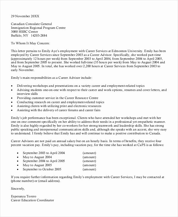 Immigration Reference Letter Template Beautiful Letter Re Mendation for Immigration
