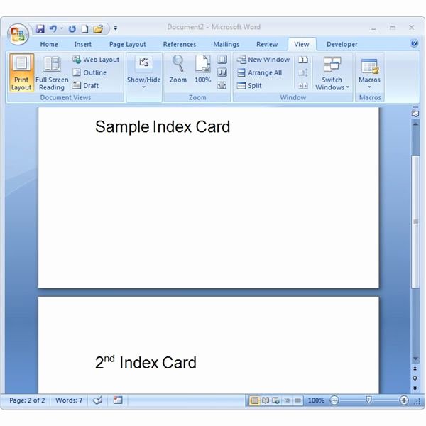 Index Cards Template for Word Lovely How Do I Make Index Cards In Microsoft Word