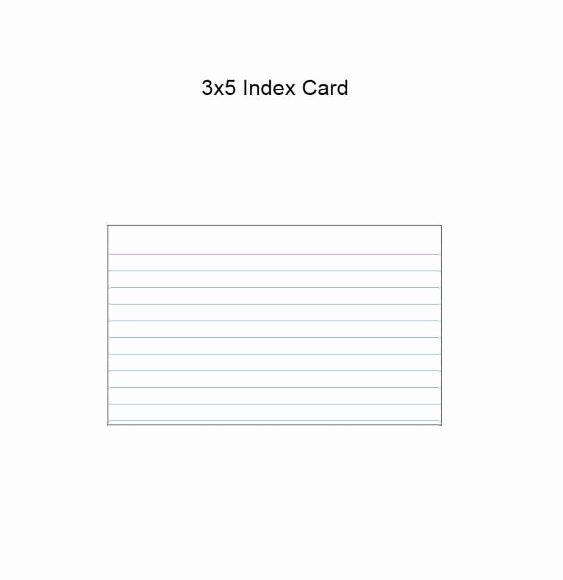 Index Cards Template for Word New 30 Simple Index Flash Card Templates [free] Template
