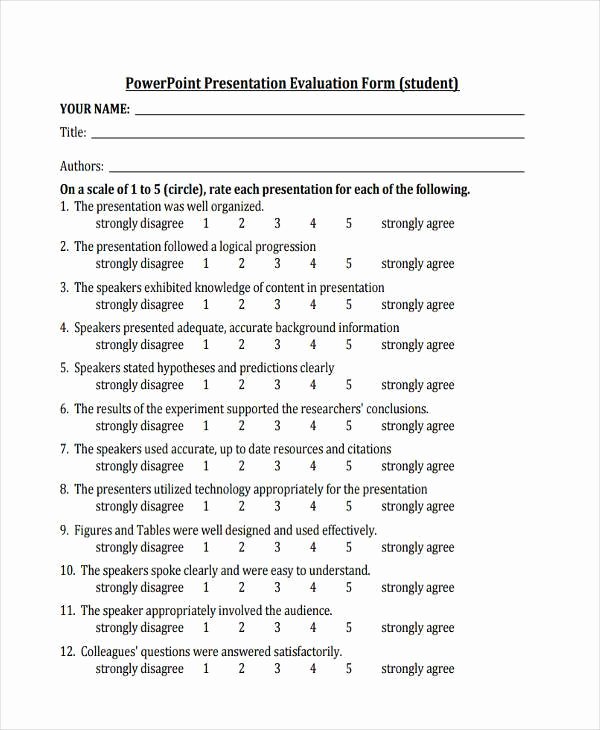 Individual Speech Evaluation form Best Of Free 55 Free Evaluation forms