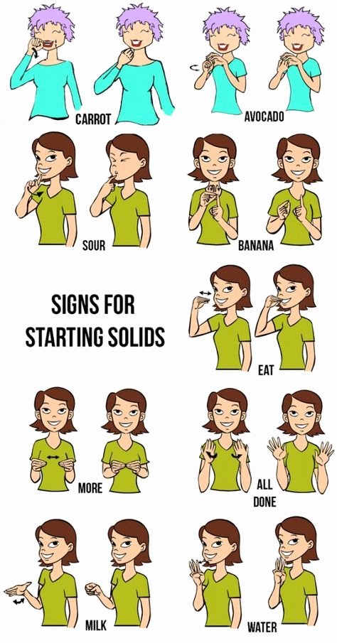 Infant Sign Language Chart Luxury Baby Sign Language First Foods Hellobee