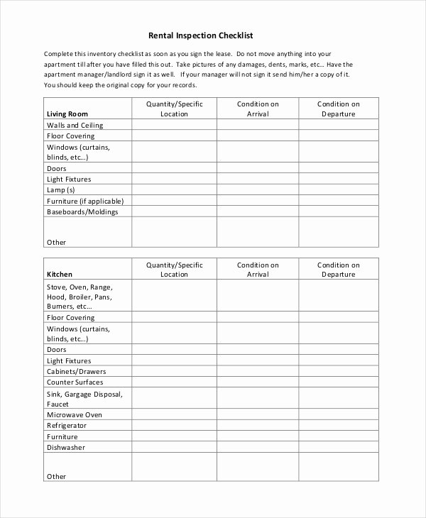 Inspection Checklist Template Excel Inspirational Home Inspection Checklist 17 Word Pdf Documents