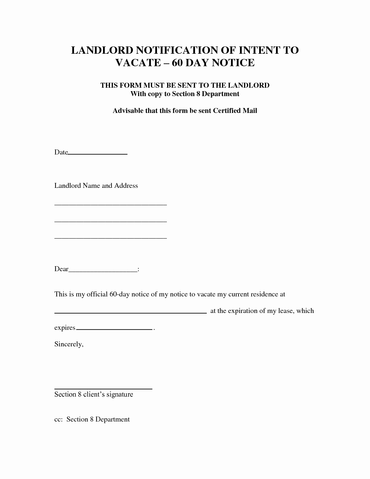 Intent to Vacate Apartment Beautiful Best S Of Intent to Move Out Template Sample