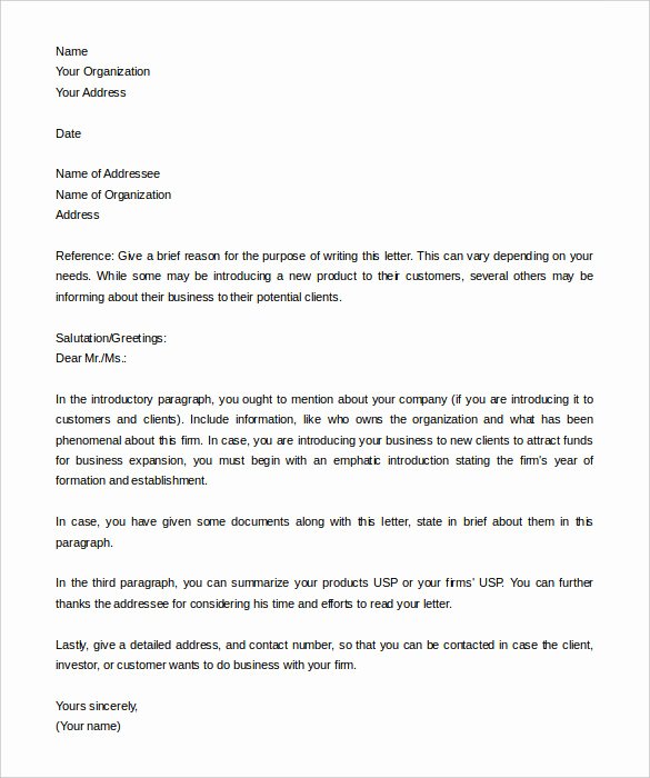 Introductory Letter for Employee Beautiful Introduction Email to Client Template 5 Free Samples