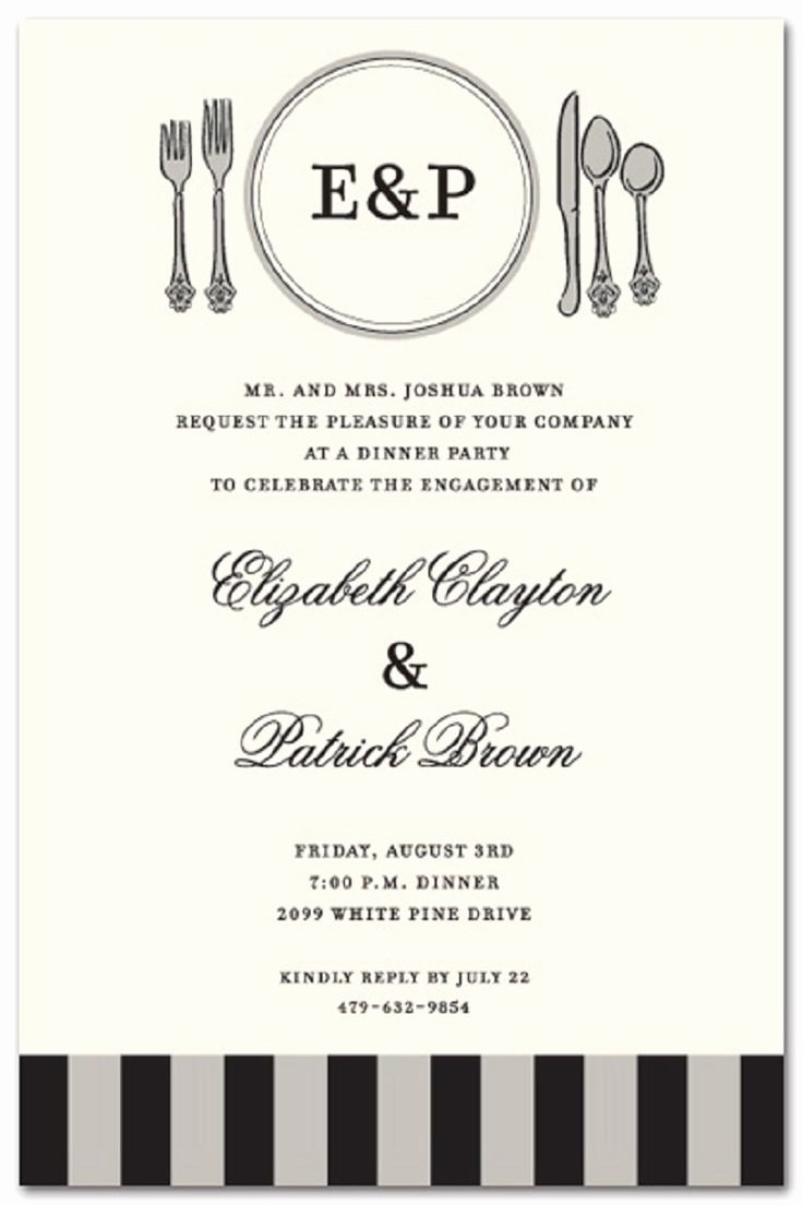 Invitation Message for Dinner Inspirational formal Party Invitation Wording