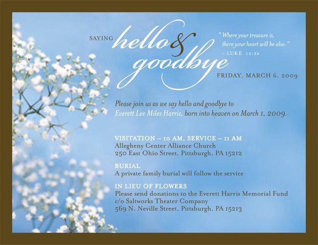 Invitations to A Funeral Inspirational 7 Best Joanna Memorial Invitation Images On Pinterest