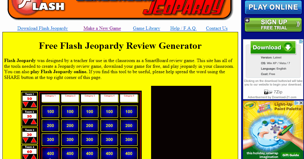 Jeopardy Game for Classrooms Unique the Esl Dept Blog An Line Jeopardy Game tool