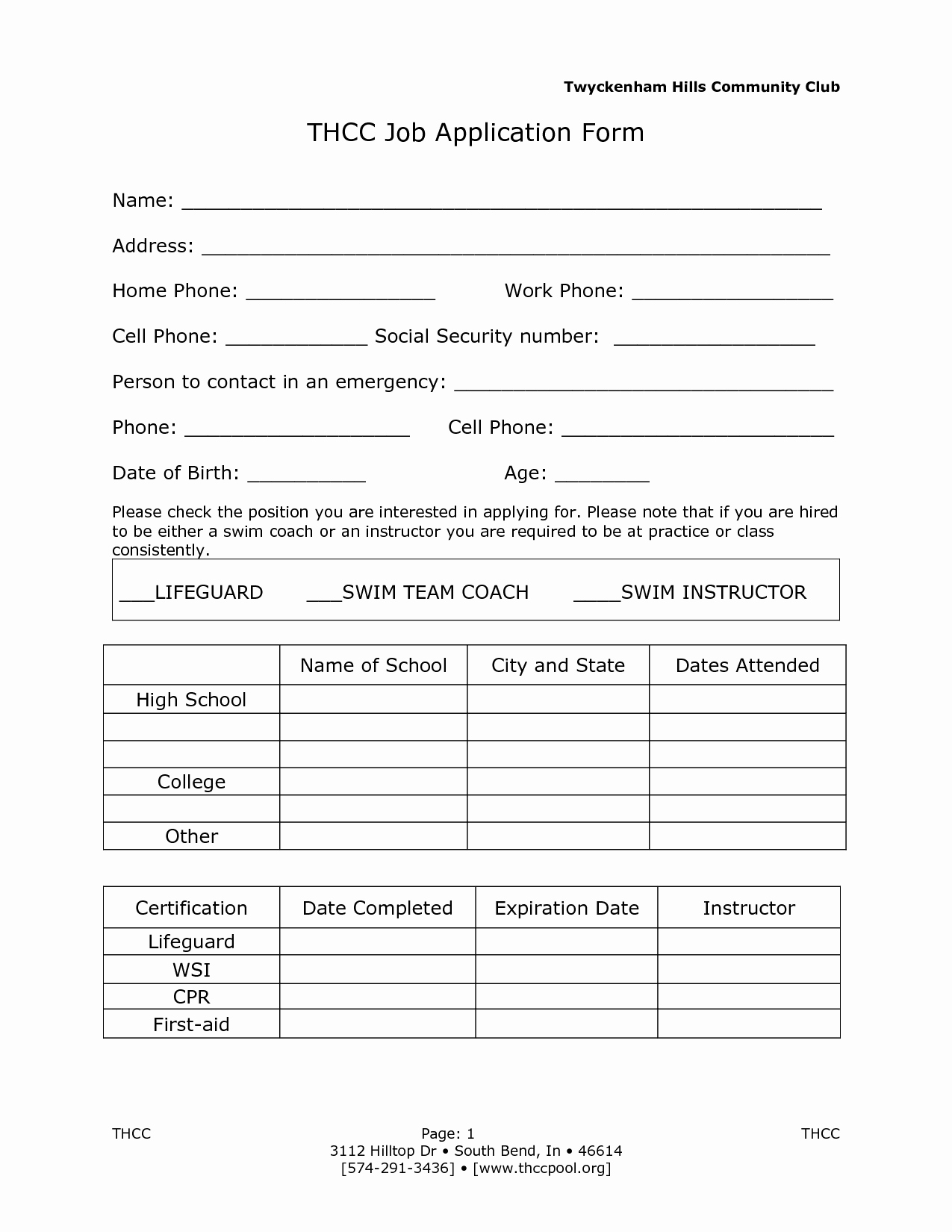 Job Application form Sample format Lovely Admission forms Sample Primary School form Doc Hospital