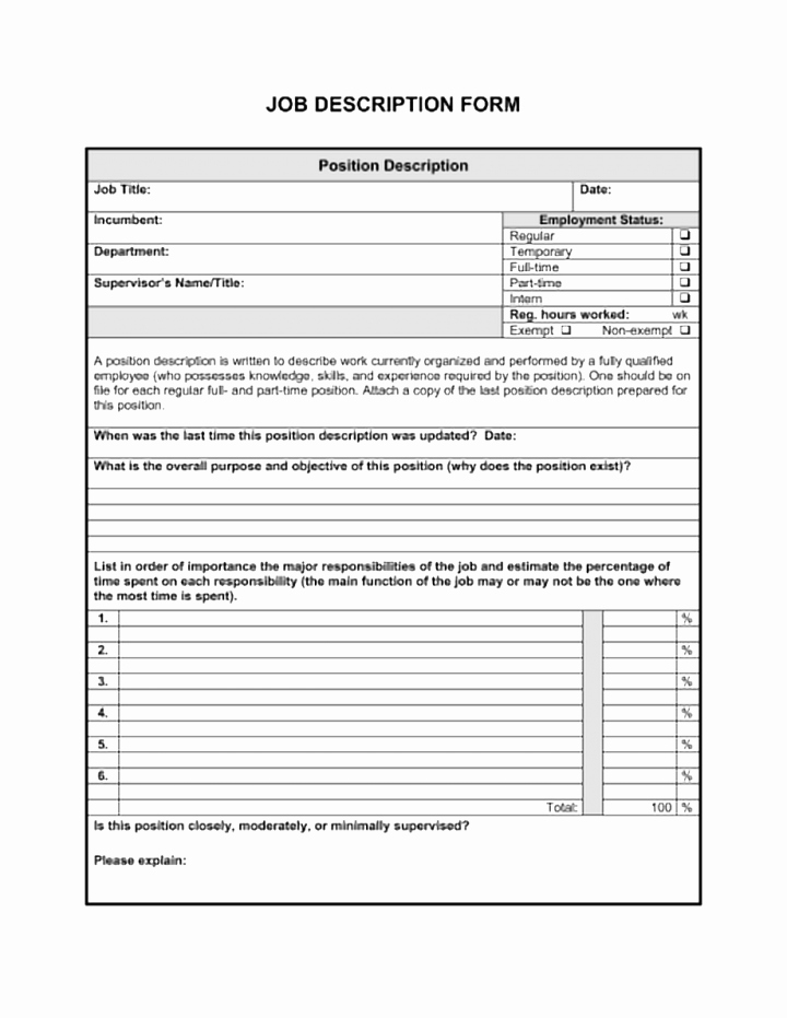 Job Description format Doc Elegant 9 Notice Of Job Opening forms