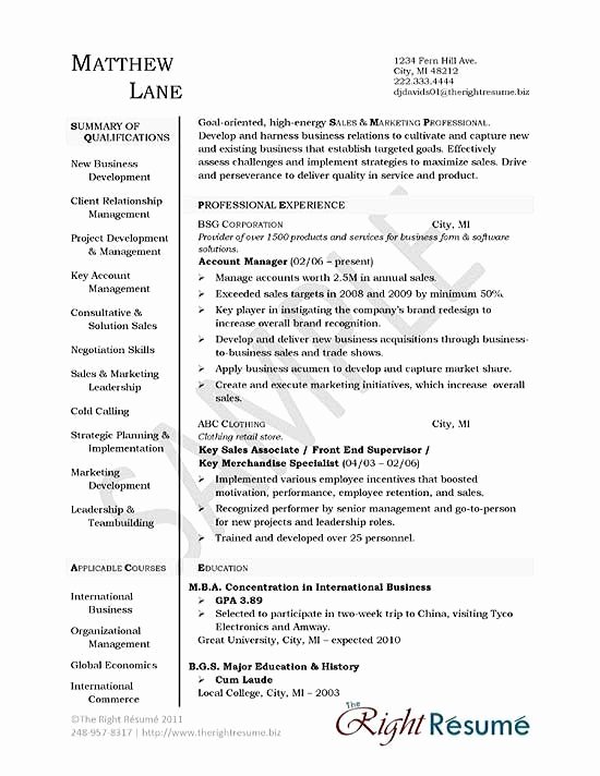 Key Account Manager Resume Unique Account Manager Resume Examples