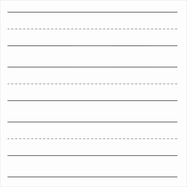 Kindergarten Paper with Lines Beautiful Free 6 Printable Writing Paper Templates In Pdf