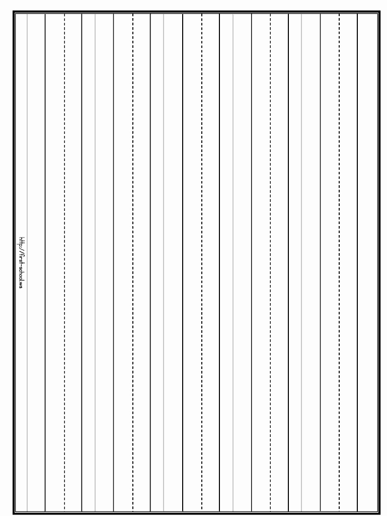 Kindergarten Paper with Lines Unique Penmanship Practice Lines