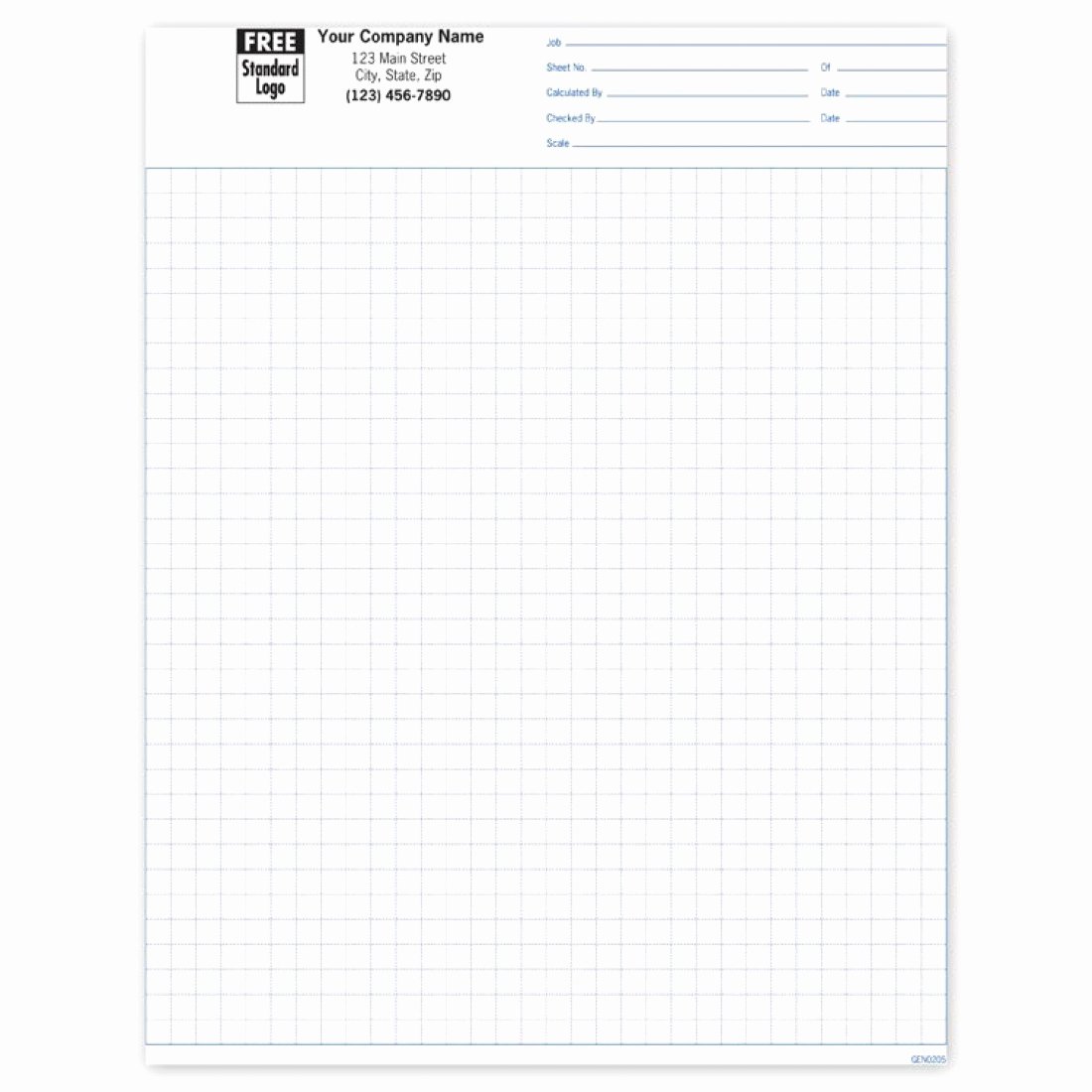 Large Print Graph Paper New Padded Graph Paper 1 4 Inch Gen0205 at Print Ez