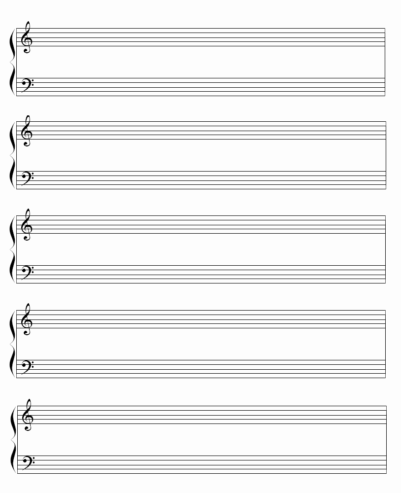 Large Printable Music Notes Fresh Blank Piano Sheet Music for All My Fellow Piano Lovers