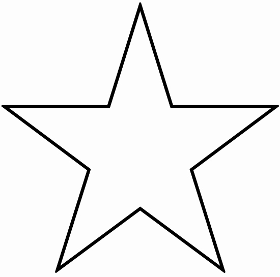 Large Star Template Printable Elegant Vocabulary Part Of Body and Shapes
