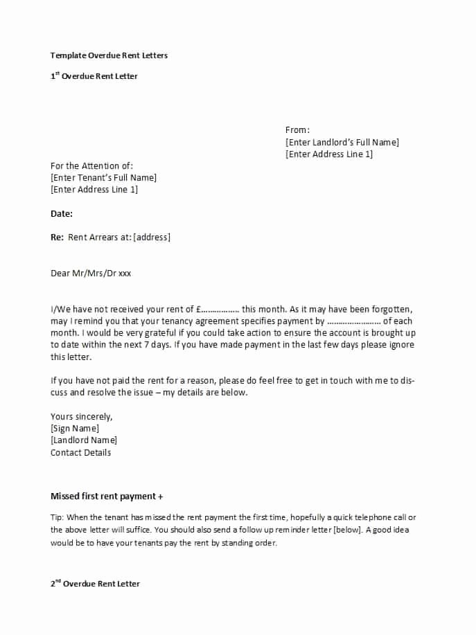 Late Notice for Rent Letter Awesome 34 Printable Late Rent Notice Templates Template Lab