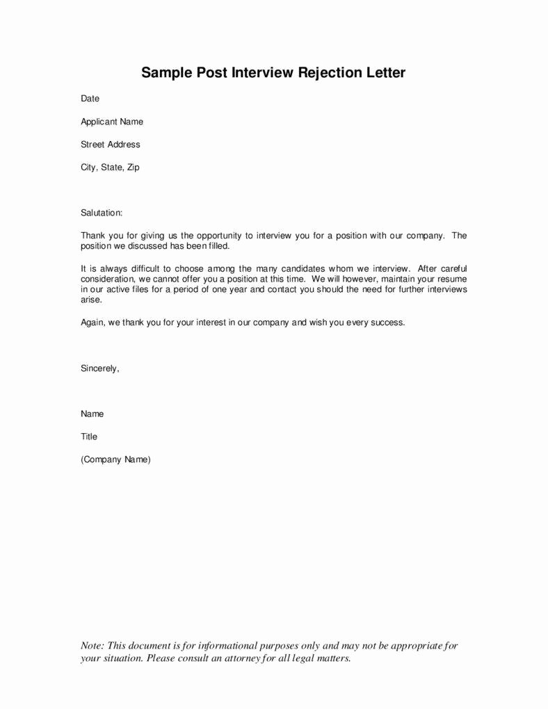Letter after An Interview Unique 3 Reasons Employment Rejection Letters Matter