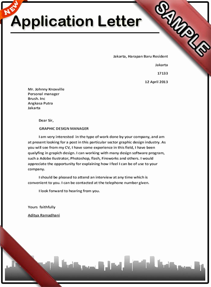 Letter for A Job Awesome How to Write Application Letter for A Job Vacancy Shine