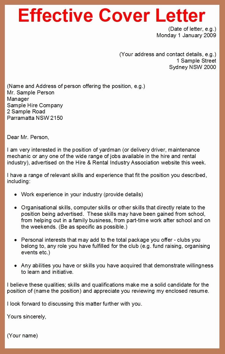 Letter for A Job Elegant How to Write A Cover Letter for A Job Application Google