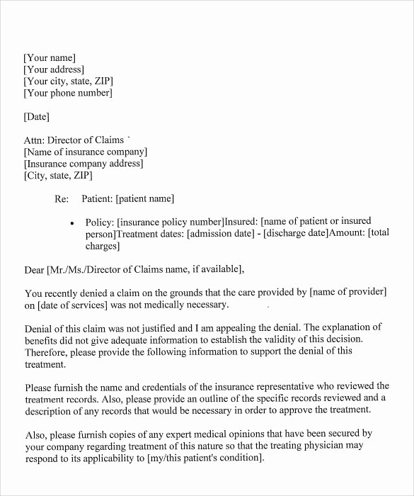 Letter Of Appeal Sample Inspirational Sample Example Of Appeal Letter 12 Download Documents