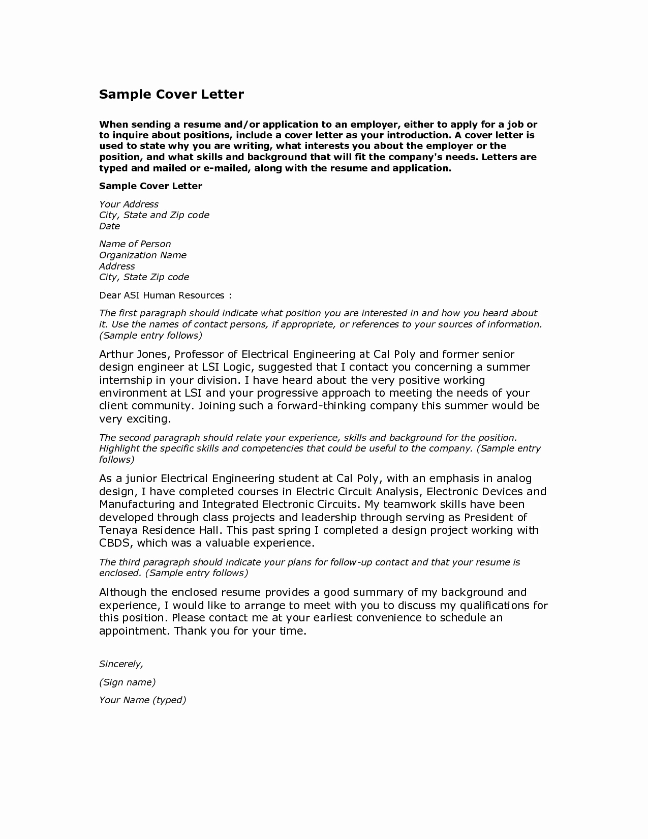 Letter Of Application Examples Lovely Cover Letter Sample Cover Letter for Job Application