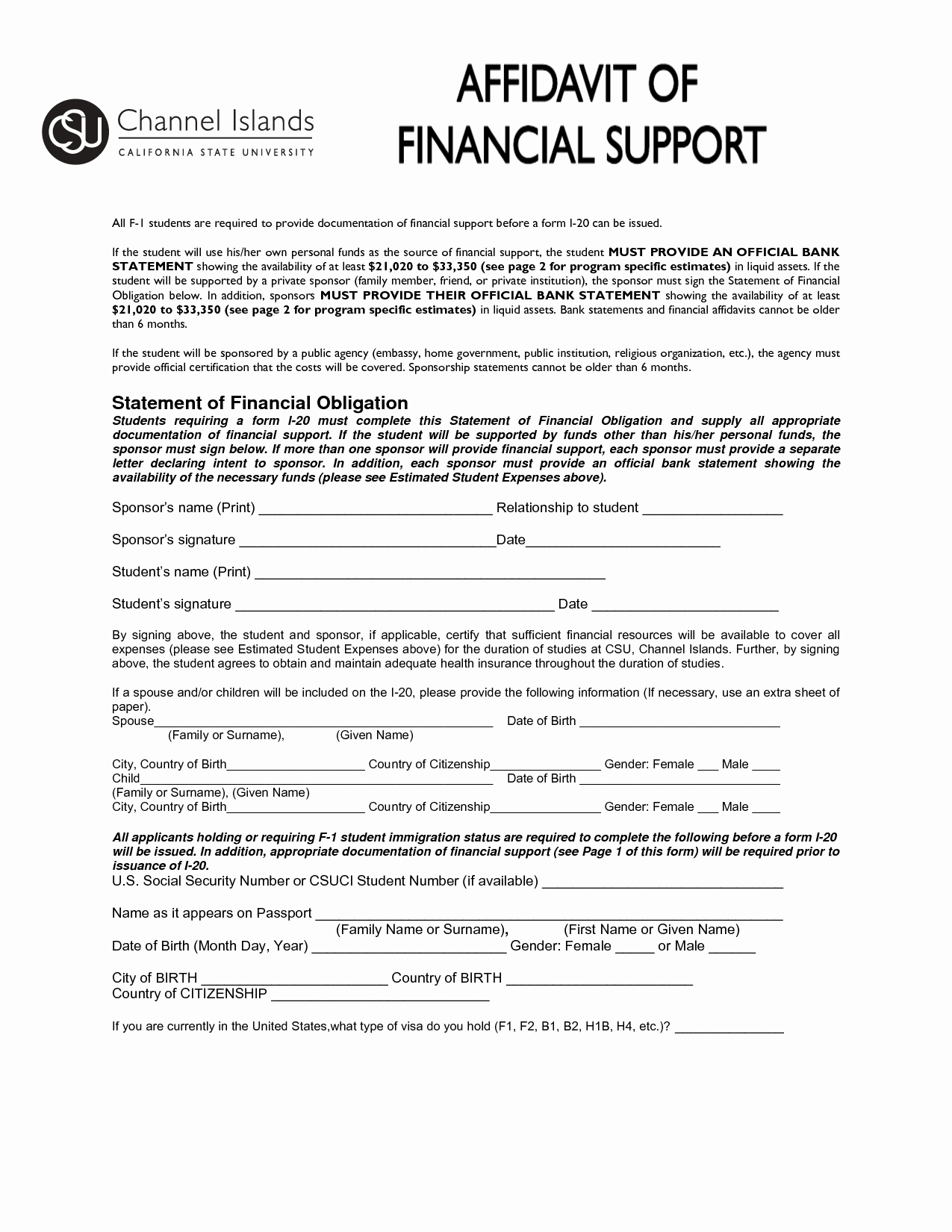 Letter Of Financial Support Template Luxury Search Results Affidavit Of Financial Support Letter