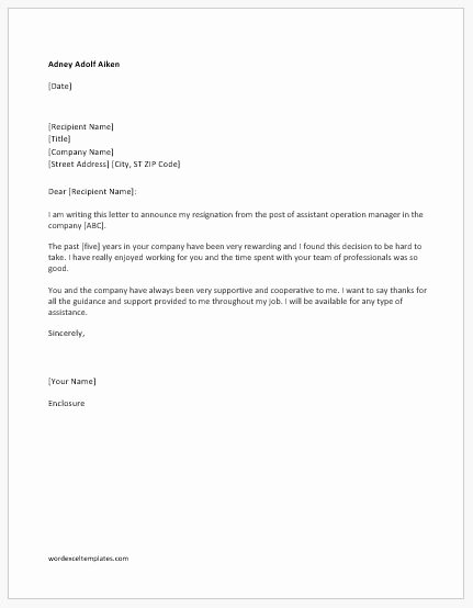 Letter Of Immediate Resignation Unique Immediate Resignation Letters with &amp; without Reason