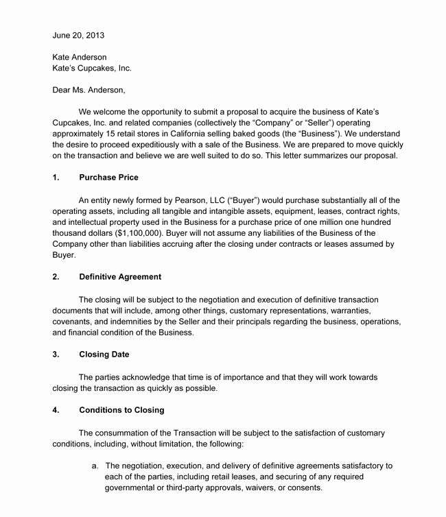 Letter Of Intent Samples Fresh Letter Of Intent Sample 5 Templates &amp; formats In Word Pdf