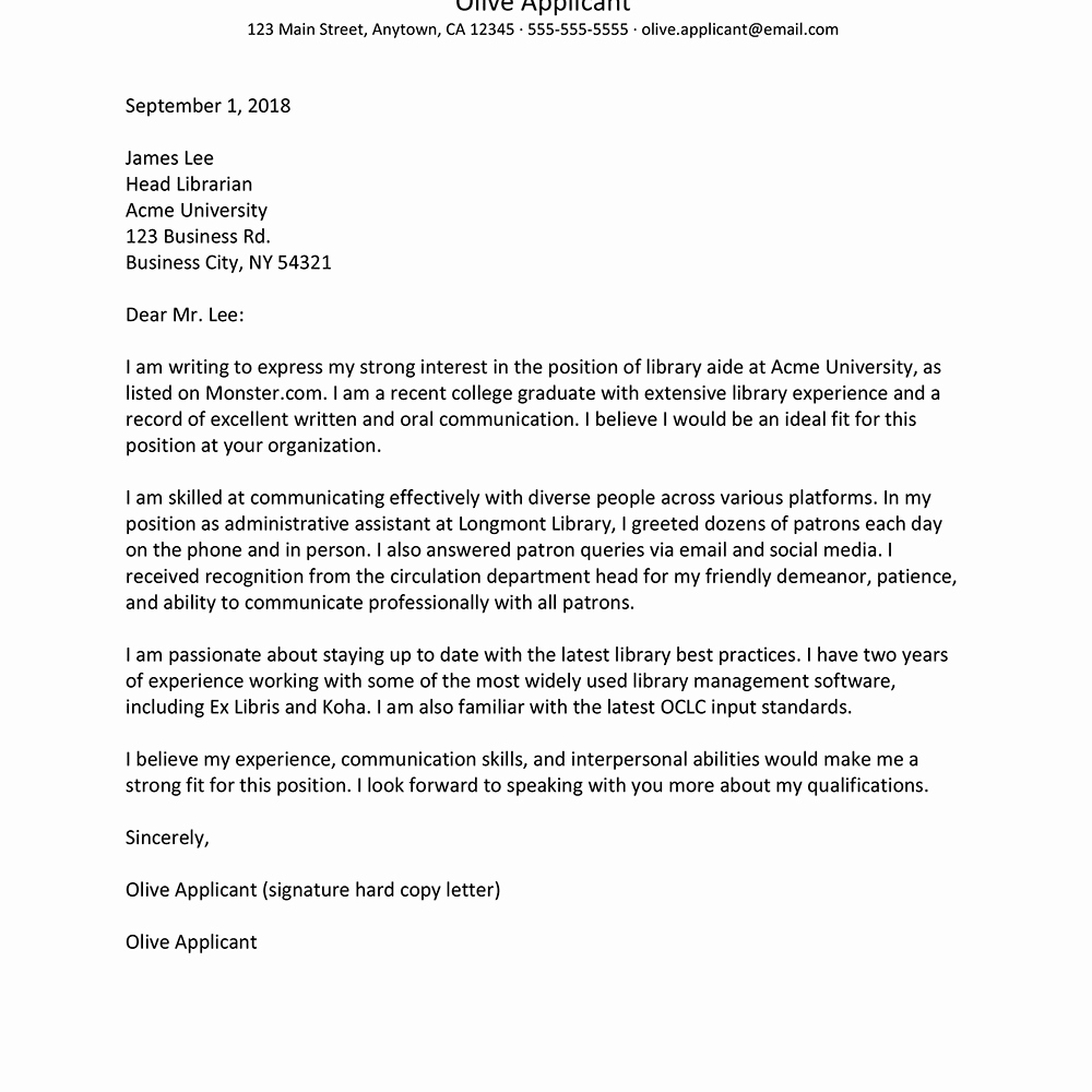 Letter Of Interest for Employment Unique How to Write A Letter Of Intent for A Job with Examples