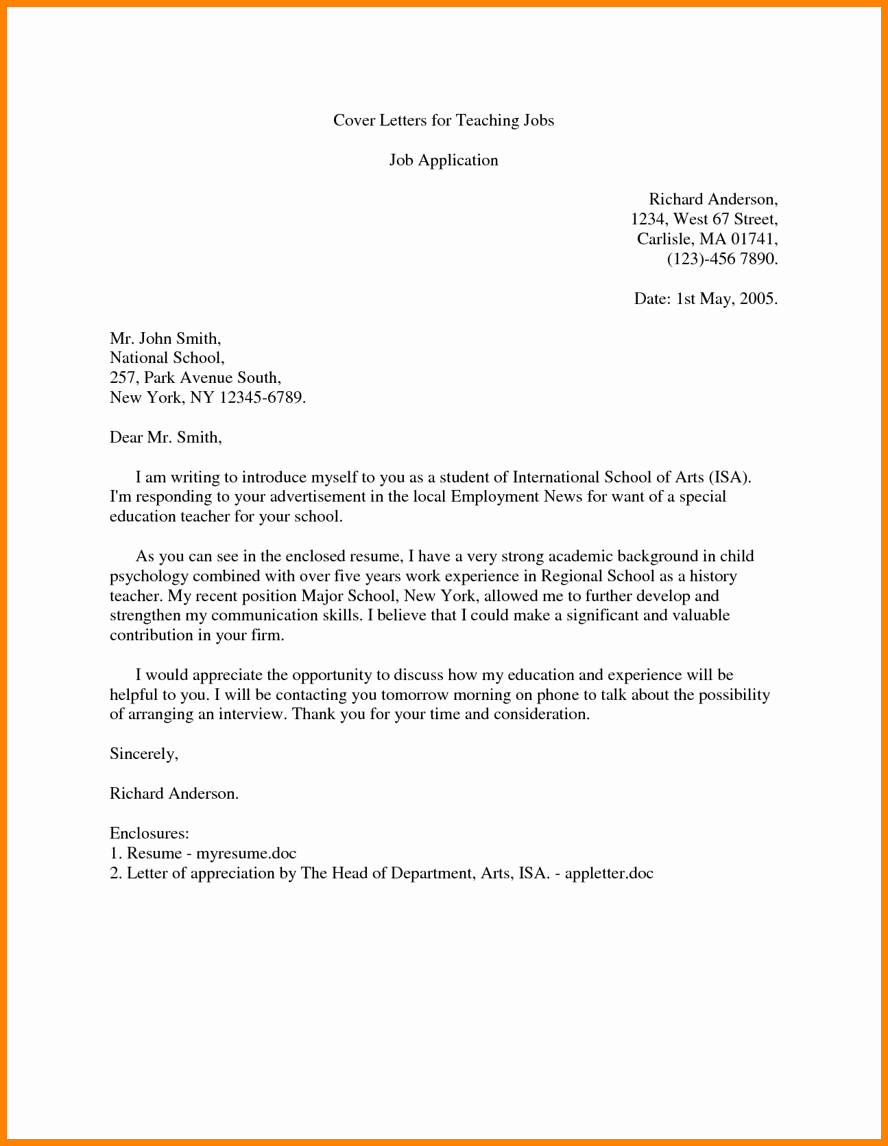 Letter Of Introduction Example New 8 Introduction Letter for A Job