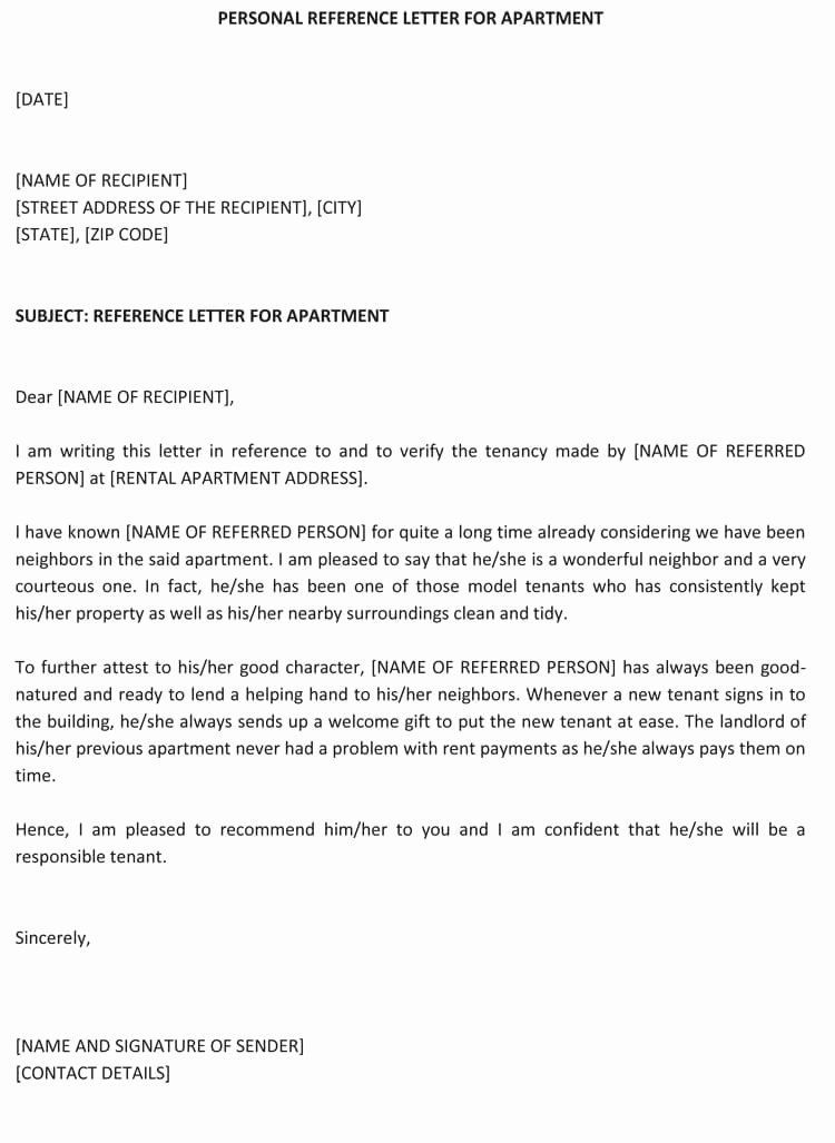 Letter Of Personal Reference Best Of Personal Re Mendation Letter 25 Sample Letters and