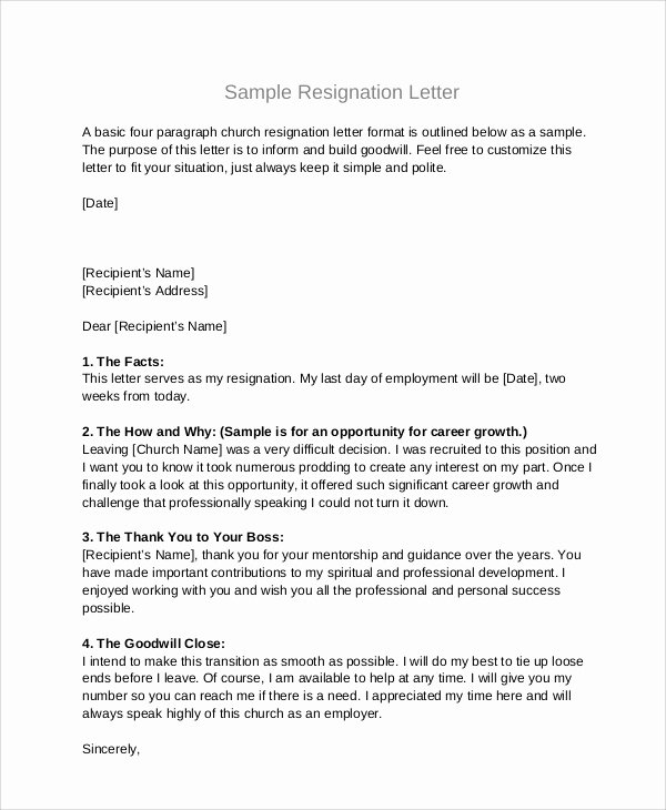 Letter Of Resignation From Committee Inspirational Sample Board Resignation Letter 5 Examples In Pdf Word