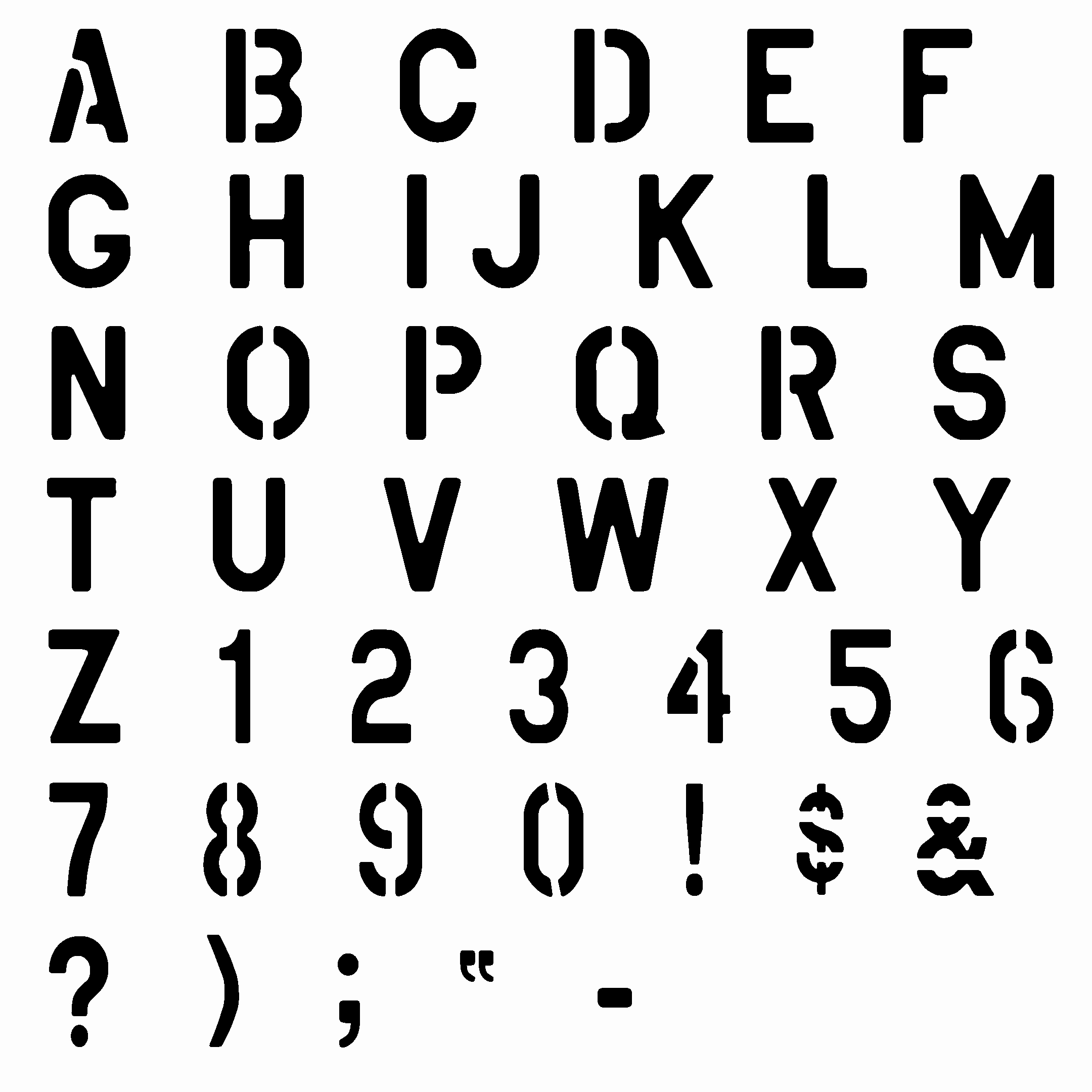 Letter Stencils to Print Free Beautiful Free Printable Alphabet Stencils