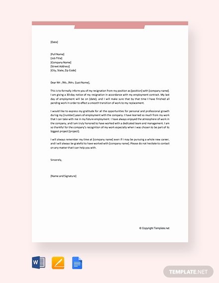 Letter Template Google Docs Best Of 142 Free Resignation Letter Templates In Google Docs