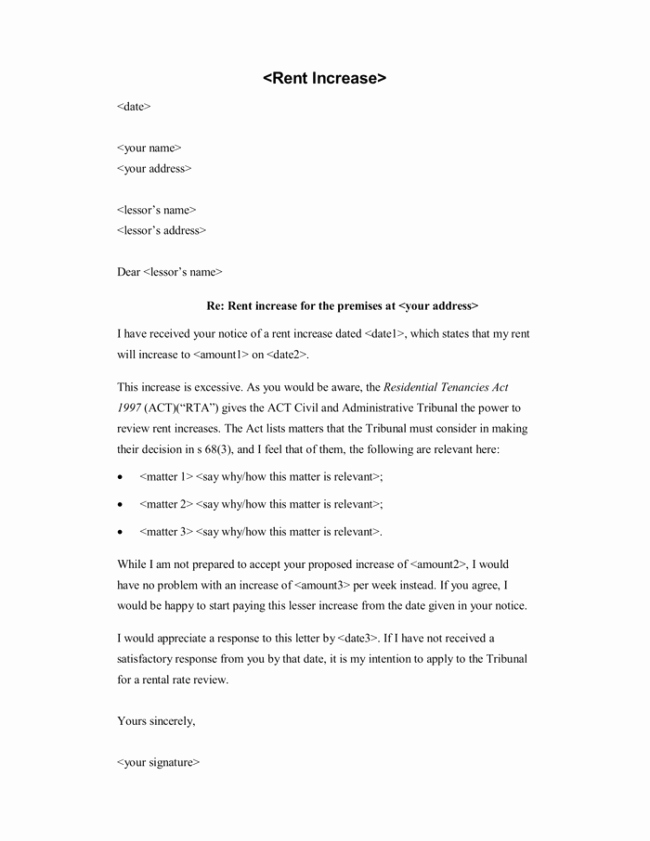 Letter to Increase Rent Lovely Rent Increase Letter 7 Samples In Word Pdf format