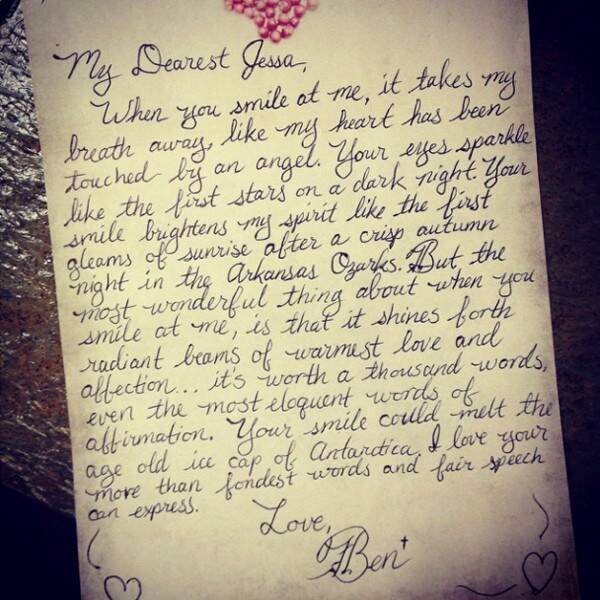 Letter to My Husband New Jessa Duggar Gets Romantic S Love Letter From