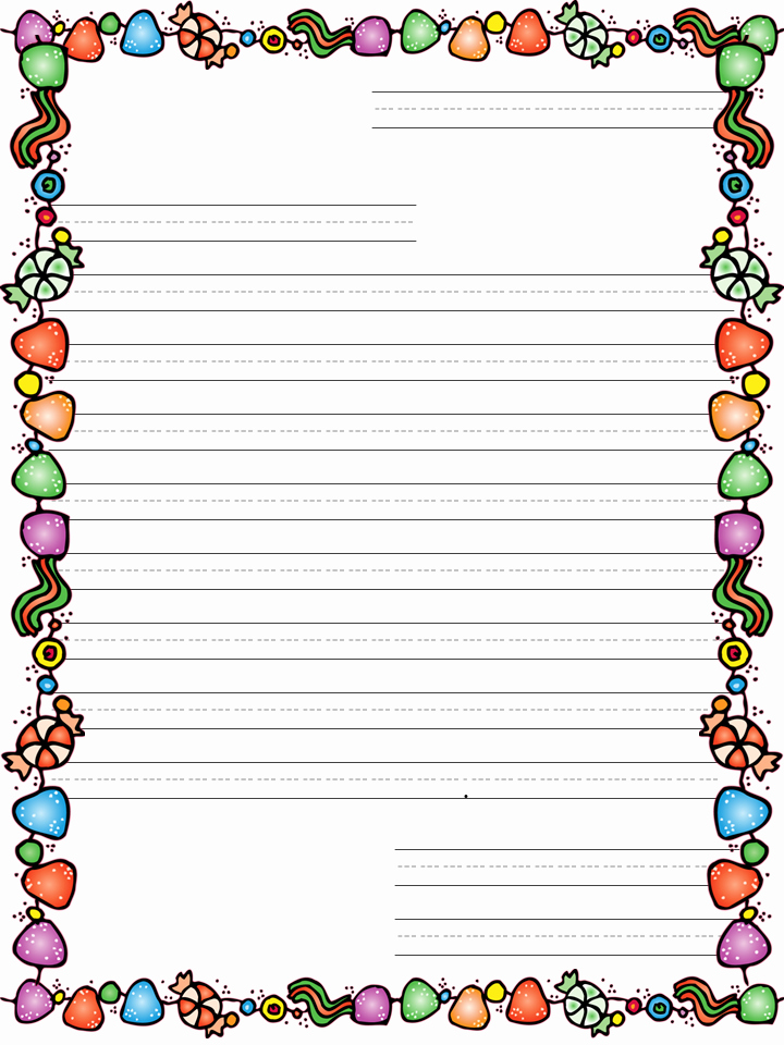 Letter Writing Paper Template Inspirational Christmas Letter Template for Kids