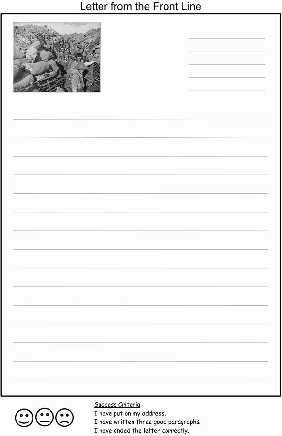Letter Writing Templates for Kids Beautiful A Letter Home Template for Children to Write A Letter