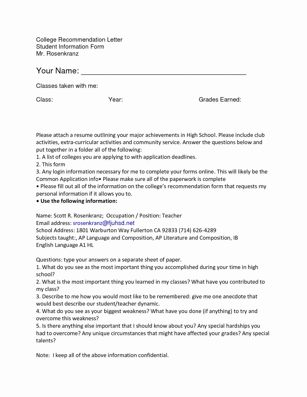 Letters Of Reference for College New 12 13 Write A Letter Of Rec Endation