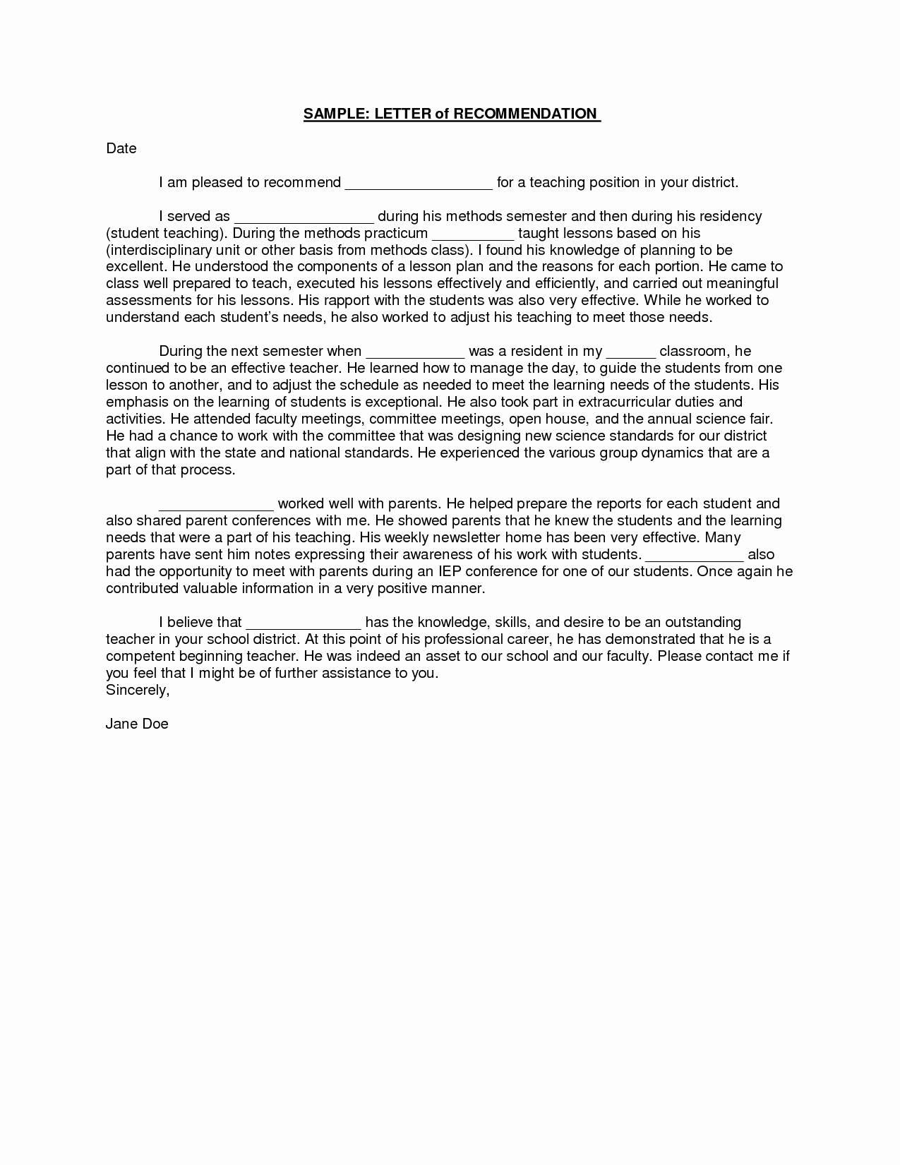 Letters Of Reference for Teachers Unique Sample Student Teacher Re Mendation Letters V9nqmvof