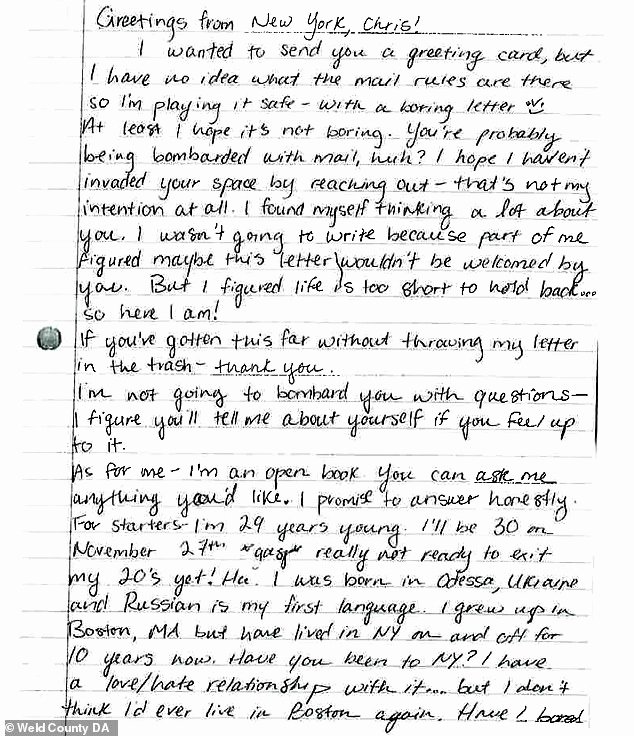 Letters to Him In Jail Luxury Dozens Of Prison Letters Sent to Chris Watts In which