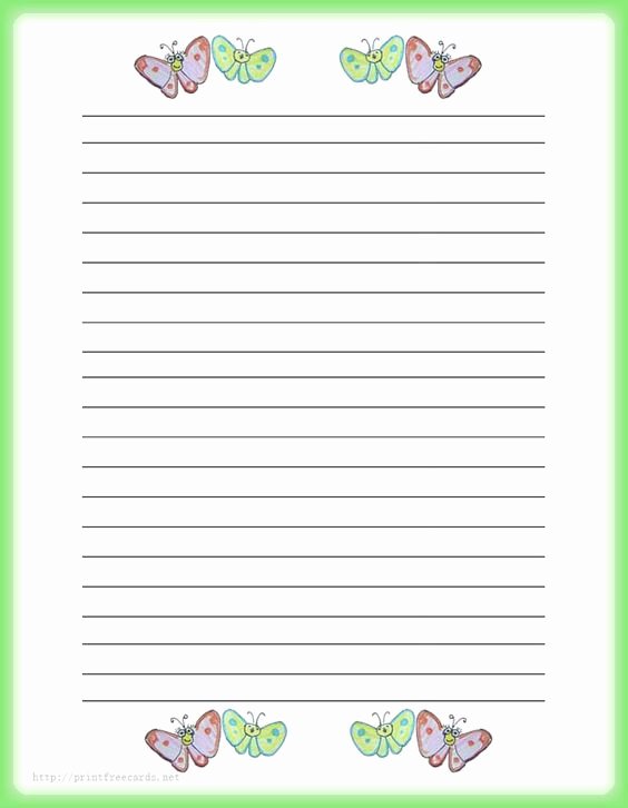 Lined Writing Paper for Kids Inspirational Writing Papers Stationery Paper and Free Printable On