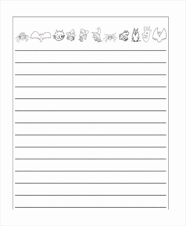 Lined Writing Paper Template New Writing Paper Templates 6 Free Word Pdf format