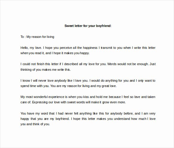 Love Letter to My Boyfriend Awesome 9 Sample Love Letter to Boyfriend Doc Pdf
