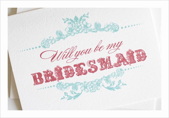 Maid Of Honor Card Template Awesome 20 Free “will You Be My Bridesmaid” Cards – Weddings