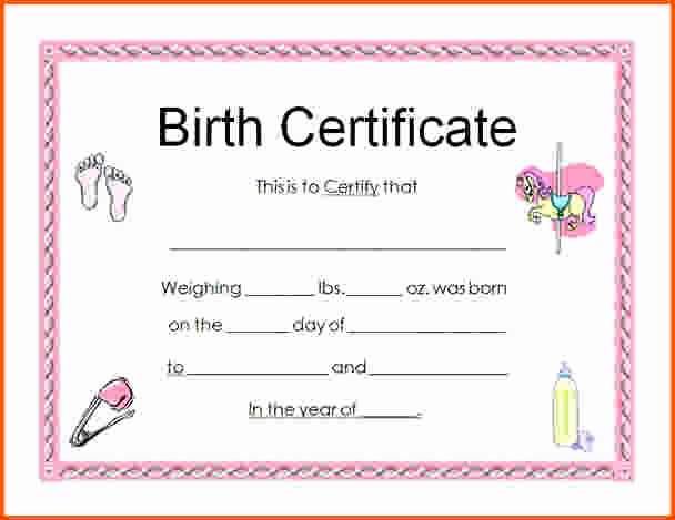 Make A Fake Death Certificate Awesome Fake Birth Certificate Maker