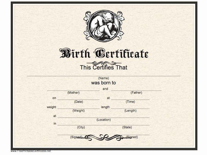 Make A Fake Death Certificate New Birth Certificate Template 02 Puppy Love